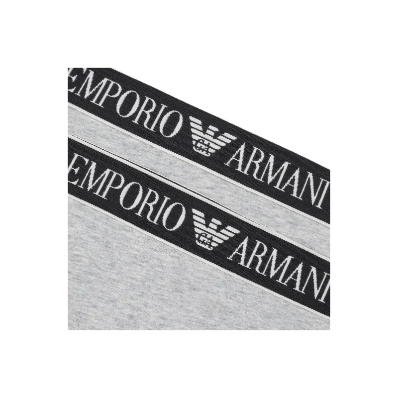 EMPORIO ARMANI Two pack Of Asv Organic cotton Briefs With Logo Waistband-1