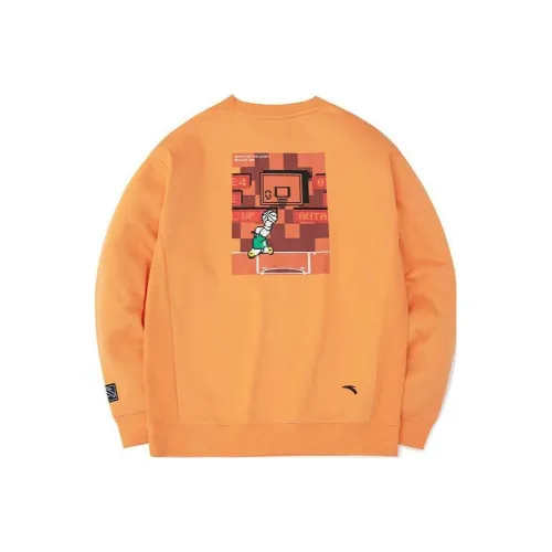 ANTA Basketball Collection Sweatshirts Unisex Orange