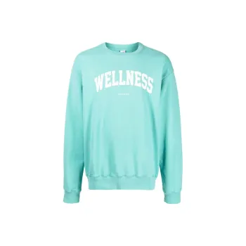 SPORTY & RICH Wellness Printed Crewneck Sweatshirt
