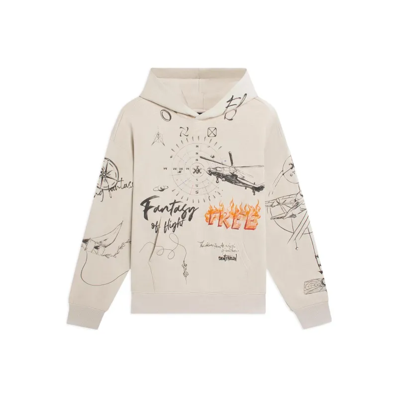 LINING CF Tracing Sweatshirts Unisex Apricot-0