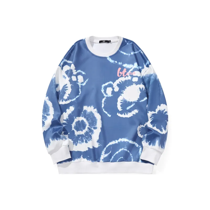 Bt Crew Neck Loose Fit Cardigan Sweatshirt Spring Fall Unisex-5