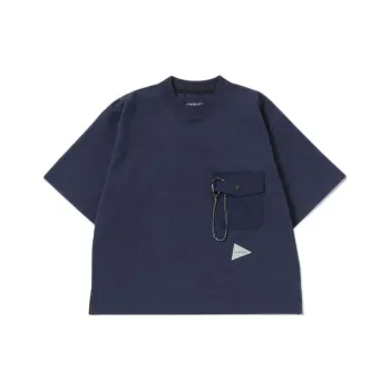 And Wander FW24 T Shirt Unisex Marine Blue