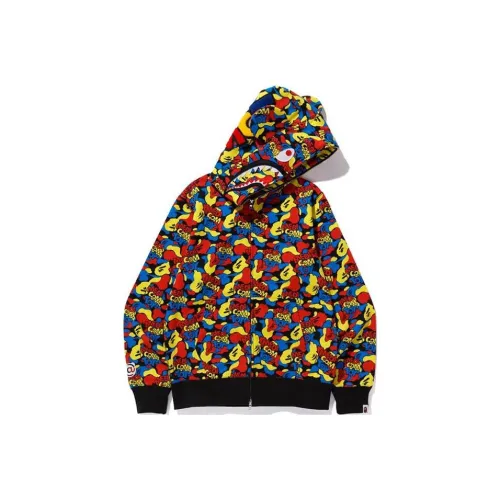 A BATHING APE X Medicom Toy Camo Bear Shark Full Zip Hoodie