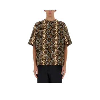 JIL SANDER Python Printed Crewneck T Shirt