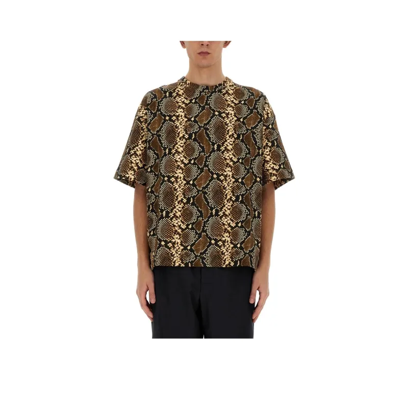 JIL SANDER Python Printed Crewneck T Shirt-0