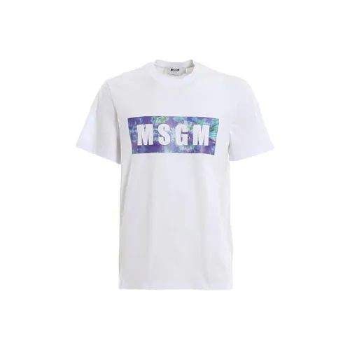 MSGM Logo print Cotton T shirt Dress