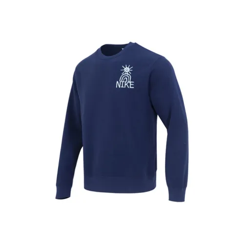 Nike Sweatshirts Men Deep Navy Blue