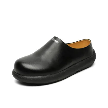 Budding Bear Abrasion Resistant Slip Resistant Wrap toe Slippers Unisex Black