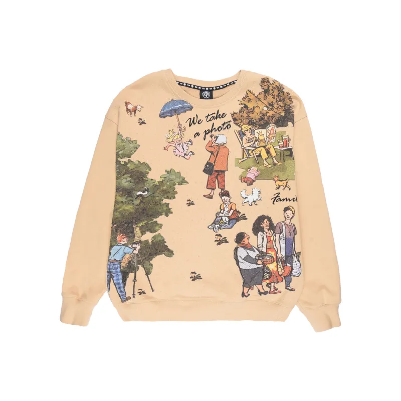 TCH SS24 Store Exclusive Model Sweatshirt Unisex Khaki-0