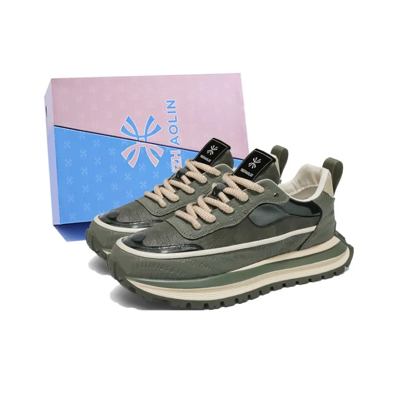 YUZHAOLIN Anti-Slip And Wear-Resistant Height Increasing Low-Top Casual Shoes Men's Box-5