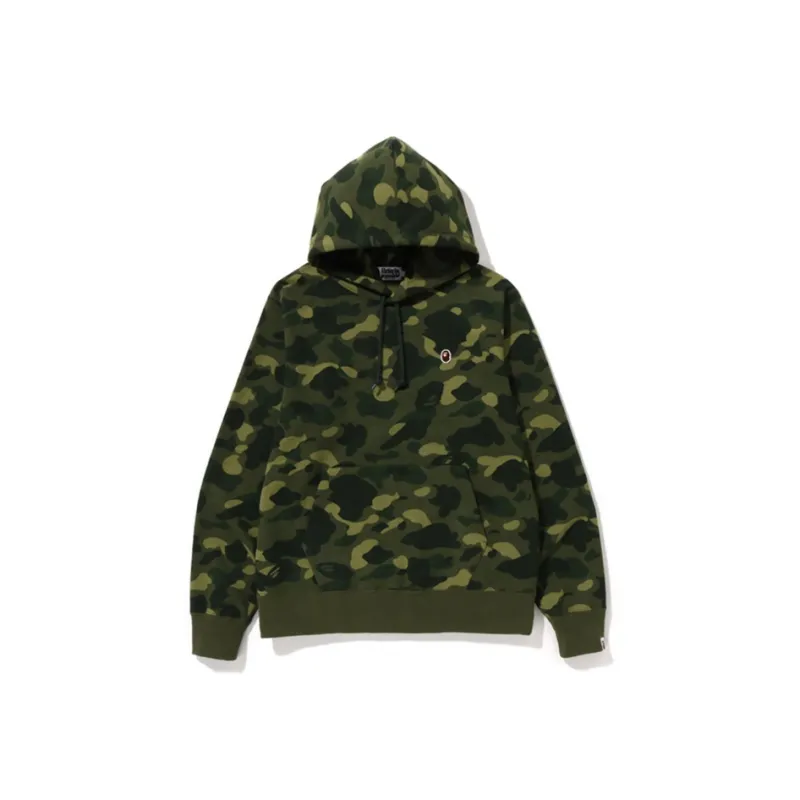 A BATHING APE Color Camo One Point Ape Head Pullover Hoodie-0