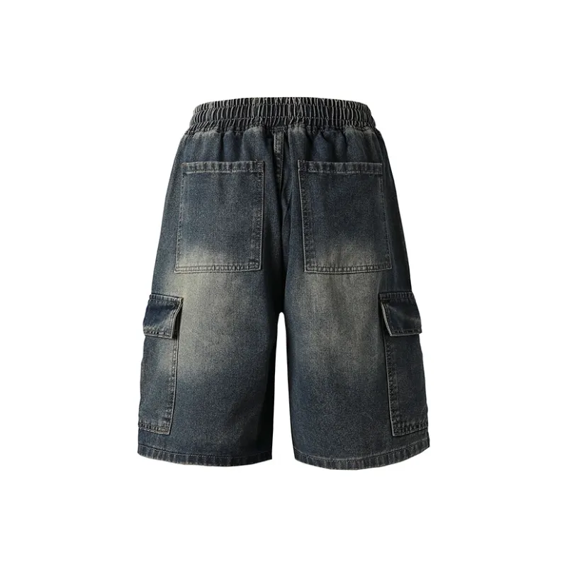 BENGEN Denim Shorts Unisex-5