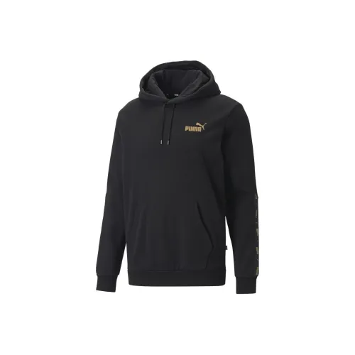 PUMA ESS+ Tape Golden Sweatshirt Men's Black
