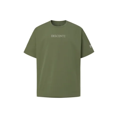 DESCENTE BLEU T Shirts Men