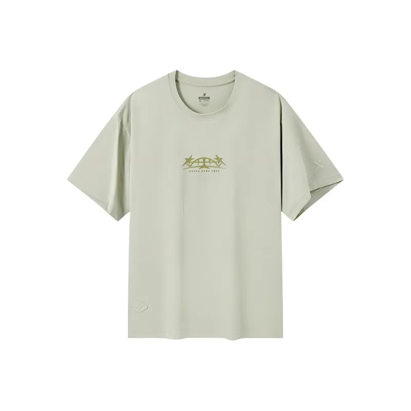 XTEP T Shirt Men's Elegant Gray Green-0
