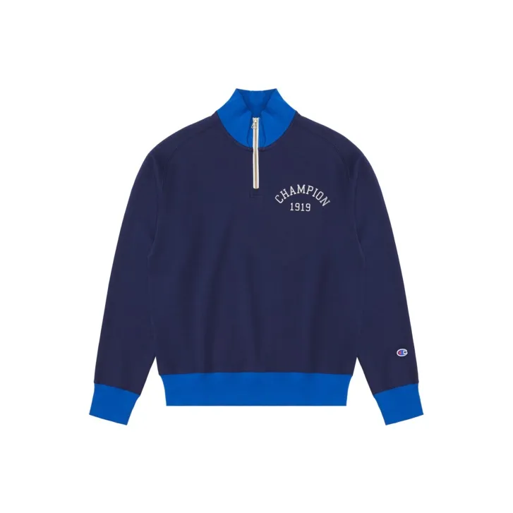 Champion Sweatshirts Unisex Navy Blue-0