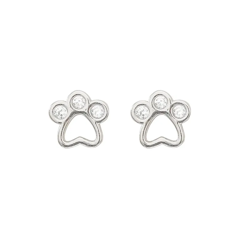 MIDNIGHT MOMENT S999 Silver Stud Earrings Women's-2