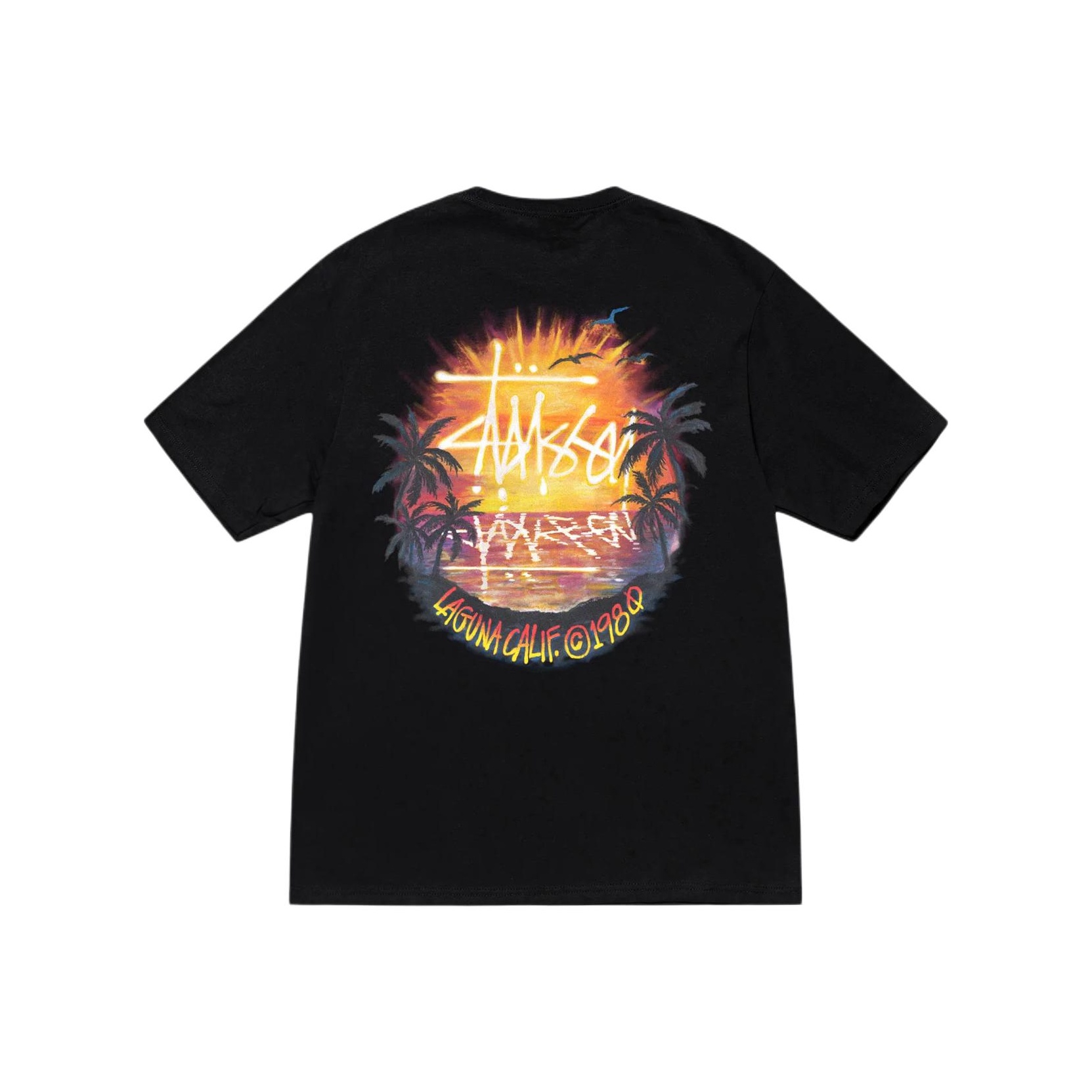 Stussy SS24 Sunset Tee White - POIZON