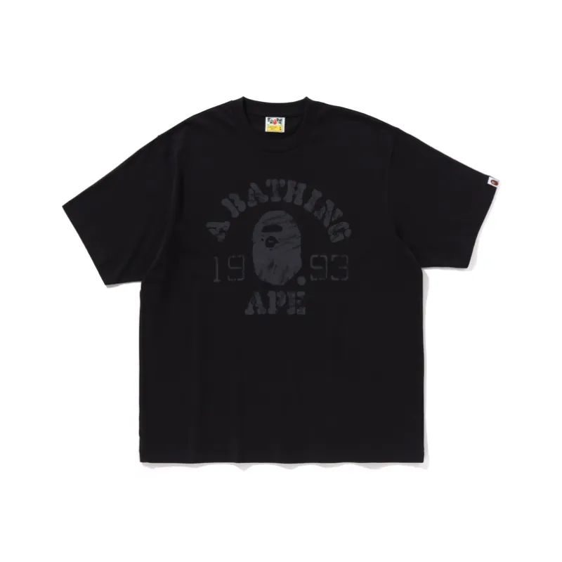 A BATHING APE Screen Print College Relaxed Fit Tee-0