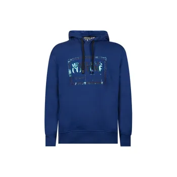 VERSACE JEANS COUTURE Logo Plaque Cotton Hoodie