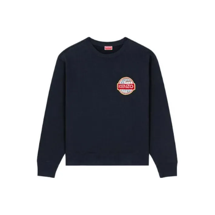 KENZO Travel Logo Patch Crewneck Sweatshirt-0