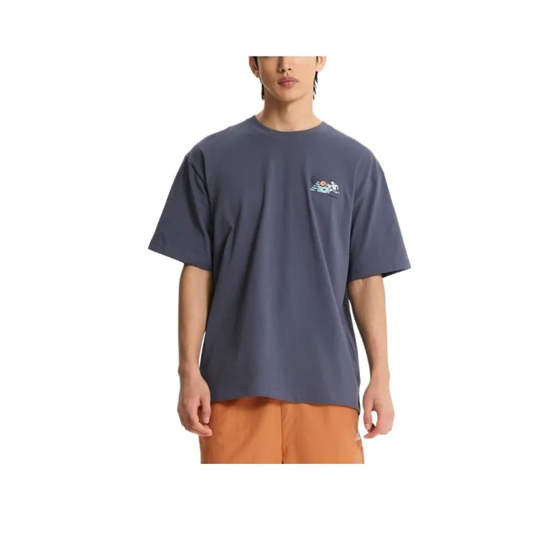 New Balance SEMI OVER FITUNI NB BOY T Shirt Men's CF Dark Purple-0