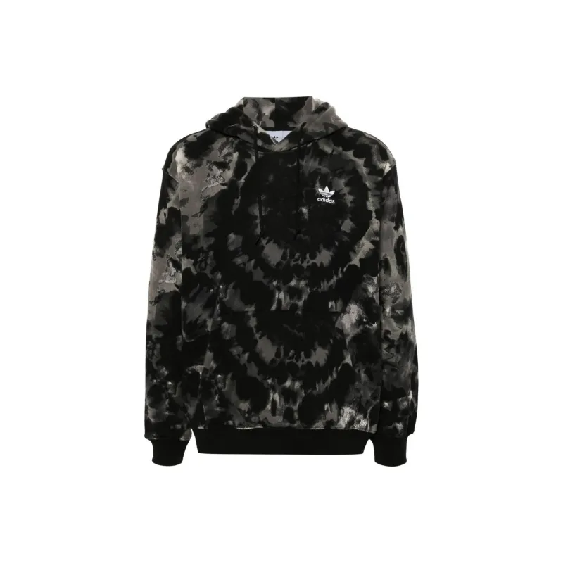 Adidas Originals Tie Dyed Allover Print Hooded Sweatshirt-0