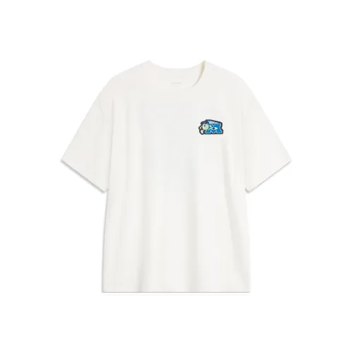 LiNing x DISHINIGUAISHOUDAXUELIANMING T Shirt Unisex Ivory
