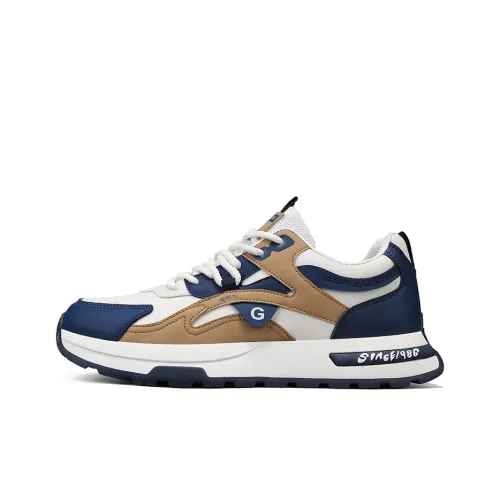Meiretu Slip Resistant Abrasion Resistant Breathable Low Top Casual Shoes Men's