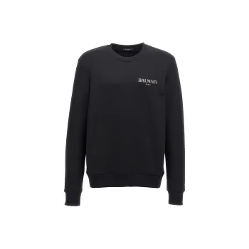 BALMAIN Logo Detailed Crewneck Sweatshirt