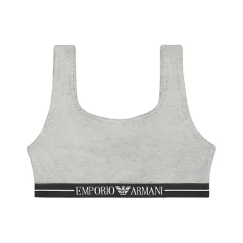 EMPORIO ARMANI Asv Organic cotton Bralette With Logo Underband