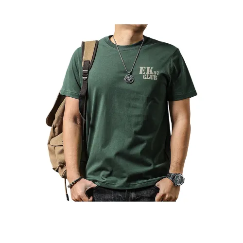 Seasonal Words T Shirt Men's Gray Blue