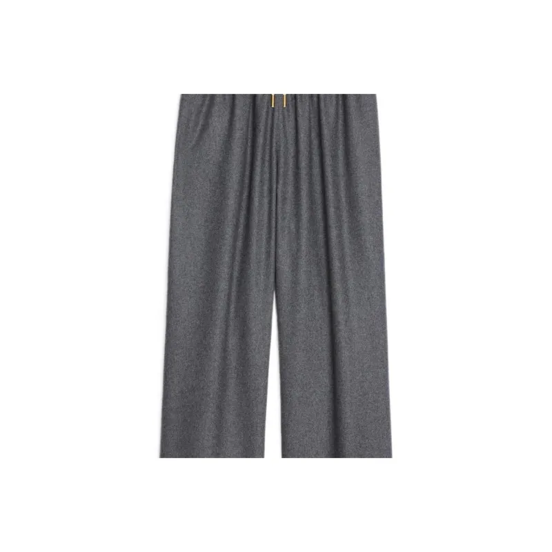 CELINE Straight Fit Track Pants In Prince Of Wales Cashmere-2