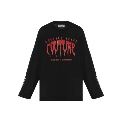 VERSACE JEANS Logo-print Cotton T-shirt