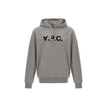 A.P.C Logo Printed Drawstring Hoodie