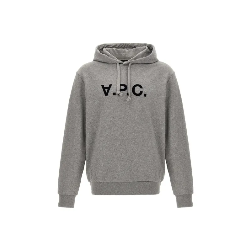 A.P.C Logo Printed Drawstring Hoodie-0