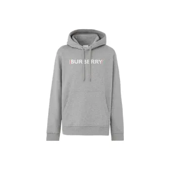Burberry Logo Print Cotton Hoodie