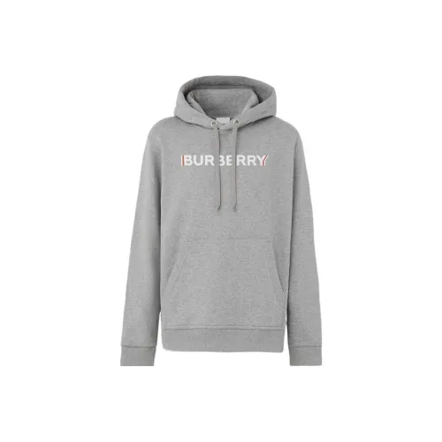 Burberry Logo Print Cotton Hoodie