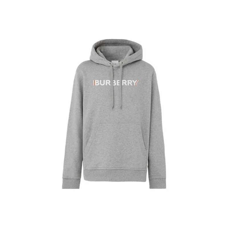Burberry Logo Print Cotton Hoodie-0