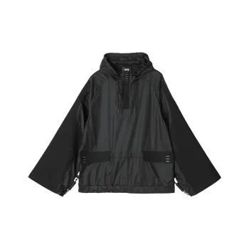 NORVINCY Oversized Hoodie With Half-Open Collar From Trendy Brand Unisex