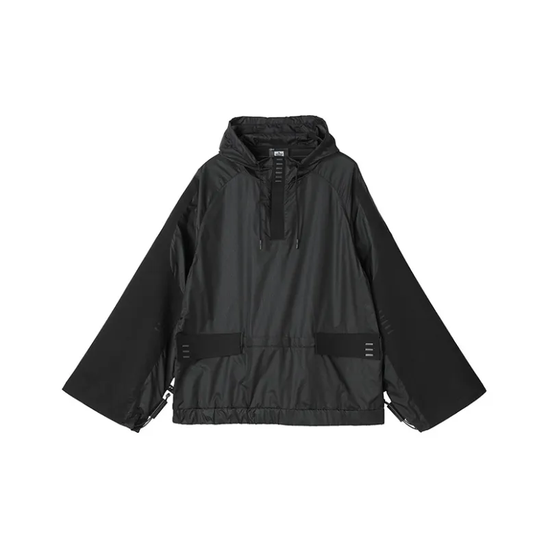 NORVINCY Oversized Hoodie With Half Open Collar From Trendy Brand Unisex-0