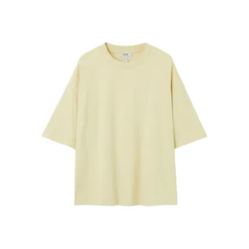 COS T Shirts Men Yellow