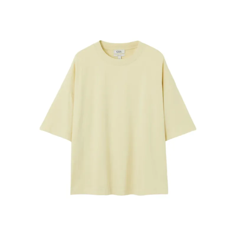 COS T Shirts Men Yellow-0