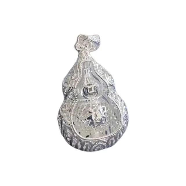 Old Qingyun Silver Building 999 Fine Silver Pendants Unisex-0