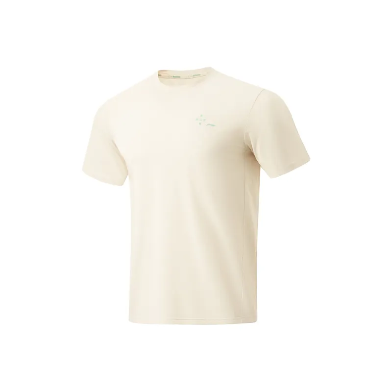 LiNing T-Shirt Men's Stone White Gray-0
