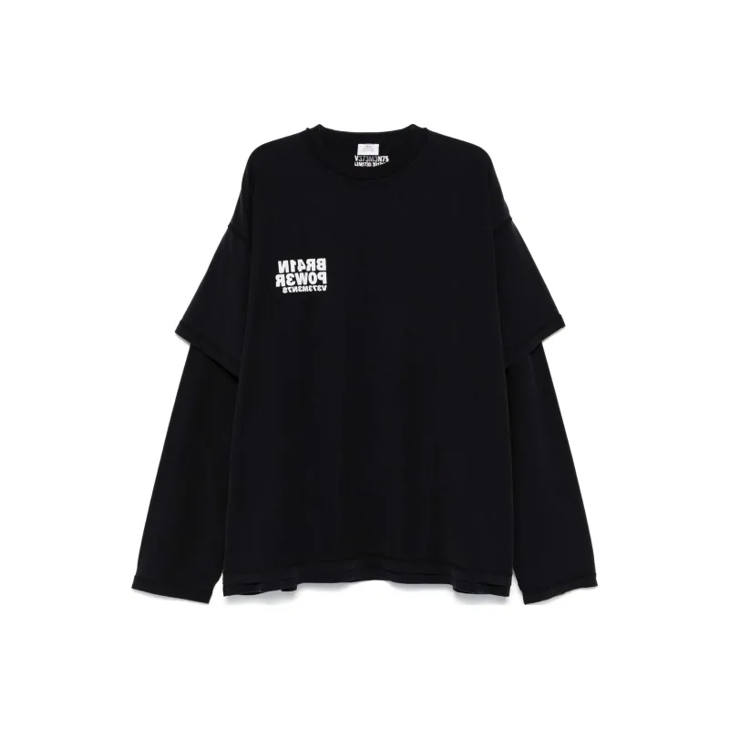 Vetements Brainpower Inside Out Layered Long Sleeve-0
