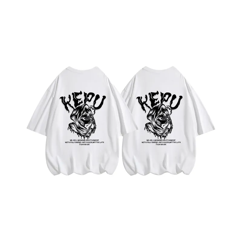 Kepu Short Sleeved T Shirts Unisex 2 Pack-0