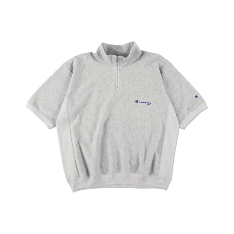 Wind And Sea X Champion WIND AND SEA Co-branded Edition T-Shirts Unisex Oxford Gray-0