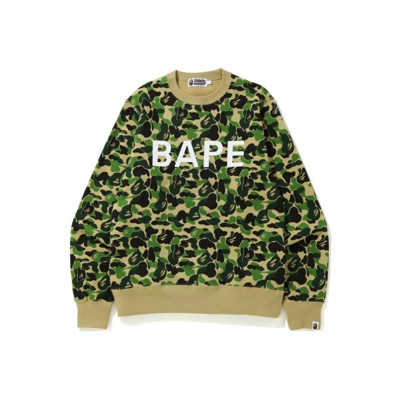 Bape Abc Camo College Wide Crewneck-0