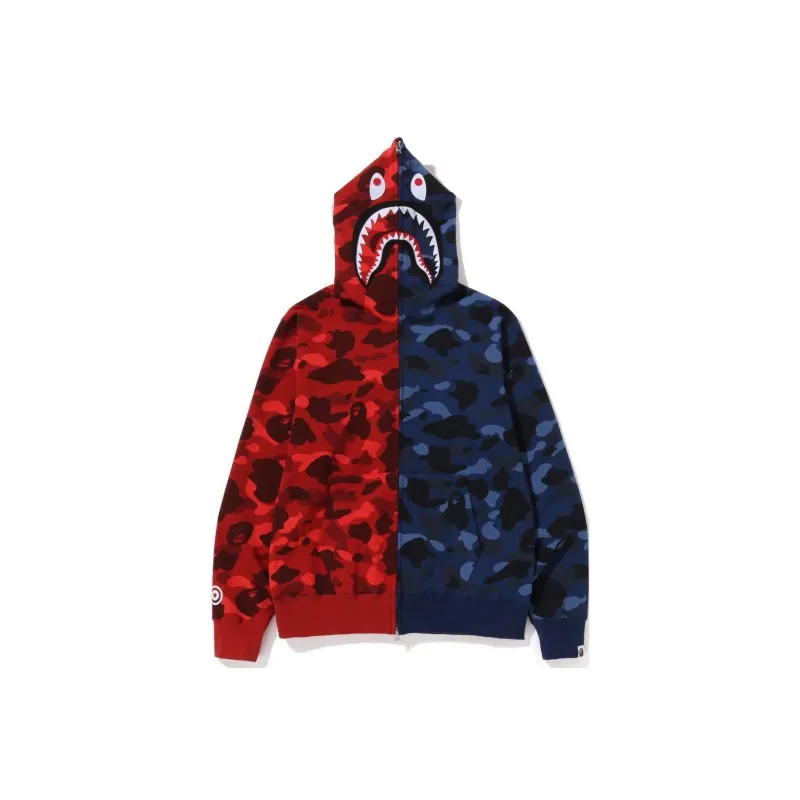 Bape Color Camo Shark Full Zip Hoodie FW22-4